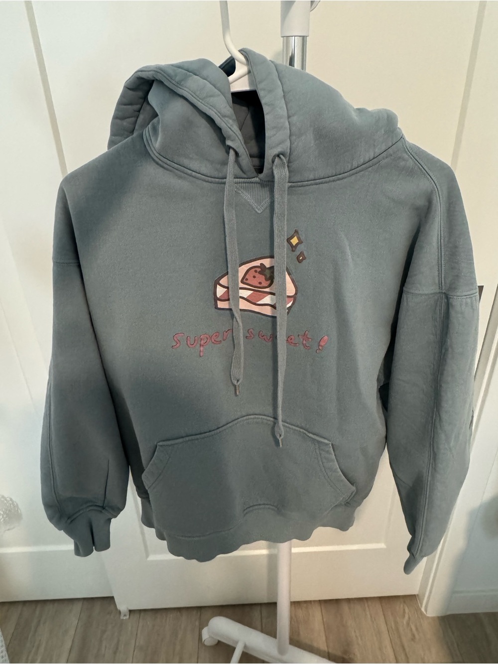 Light blue 'Super Sweet' Graphic Hoodie PROD